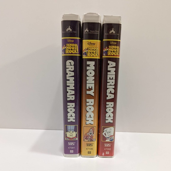 School House Rock, 3 VHS Lot (America Rock, Money Rock, Grammar Rock) - Disney - Picture 8 of 8